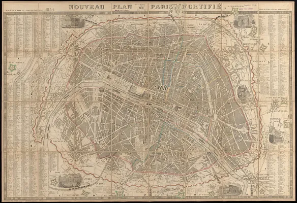 Nouveau plan de Paris fortifié