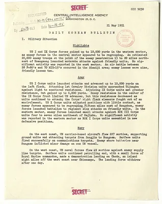 Memorandum, Daily Korean Bulletin