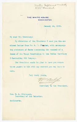 Letter from William Loeb to E. A. Hitchcock