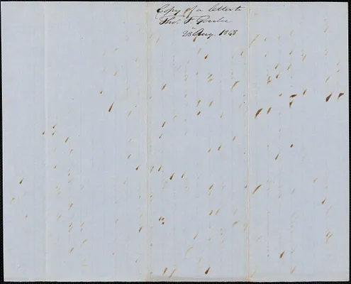 Copy of a letter from George Coffin to Thomas F. Gonlee, 28 August 1848