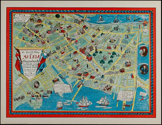 A Scott-Map of Salem Massachusetts