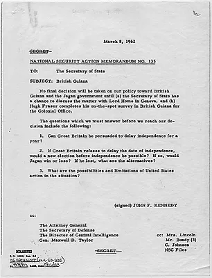 National Security Action Memorandum No. 135 British Guiana