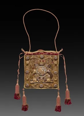 Lord Chancellor's Burse (Purse) with Royal Cypher and Coat of Arms of George III