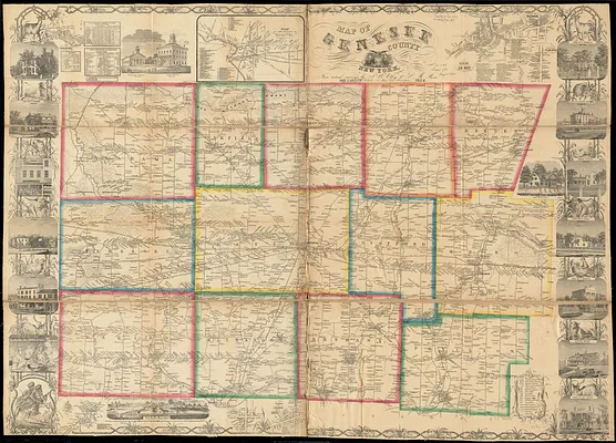 Map of Genesee County, New York