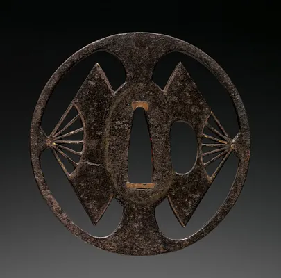 Sword Guard (Tsuba) with Fans