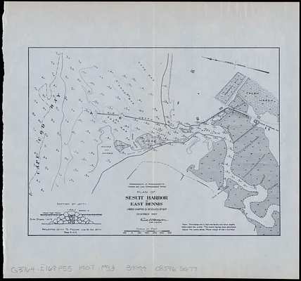 Plan of Sesuit Harbor in East Dennis