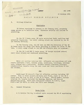 Memorandum, Daily Korean Bulletin