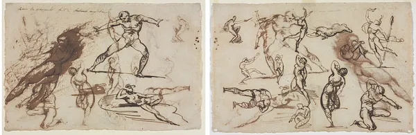 Sheet of Sketches (recto and verso)