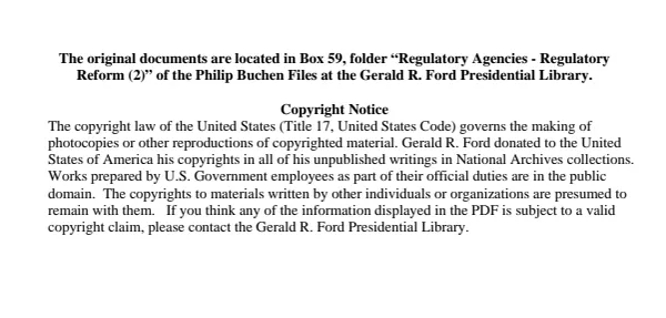Regulatory Agencies - Regulatory Reform (2)