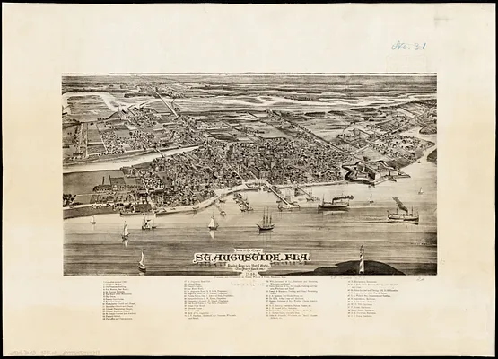 View of the city of St. Augustine, Fla