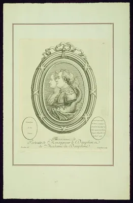 Portraits of Monseigneur le Dauphin and of Madame la Dauphine, from Madame de Pompadour's ""Suite of Prints""
