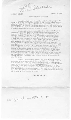 Press Release, Statement by the President
