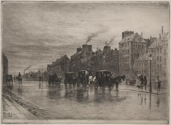 A Winter Morning on the Quai de L'Hotel-Dieu