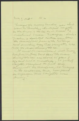 Herbert Brutus Ehrmann Papers, 1906-1970. Sacco-Vanzetti. Drafts of parts of chapters. Box 5, Folder 3, Harvard Law School Library, Historical & Special Collections