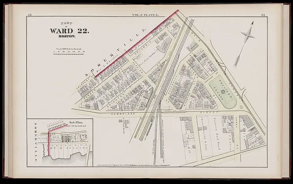 Atlas of the county of Suffolk, Massachusetts : vol. 6th including the late city of Charlestown, now wards 20,21 and 22, city of Boston : from actual survey & official records