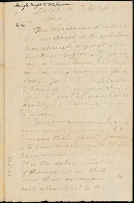 Letter from Henry Clarke Wright, Litchfield, O[hio], to William Lloyd Garrison, [18]52 Sept[ember] 10