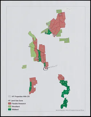 Harvard Forest Properties Land Use Zones and CRs