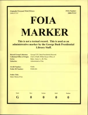Baker Memos/Files