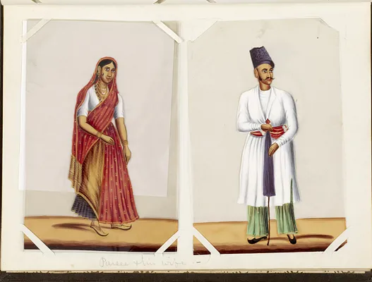 Leaf from Bound Collection of Twenty Miniatures Depicting Village Life