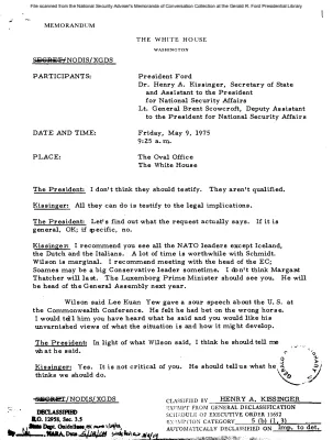 May 9, 1975 - Ford, Kissinger