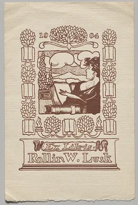 Bookplate: Rollin W. Lusk