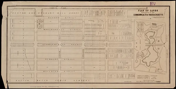 Plan of lands belonging to the Commonwealth of Massachusetts