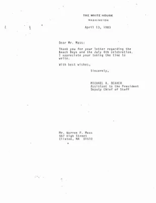 Correspondence – April 1983 (5)