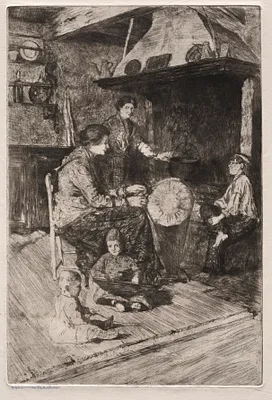 Etchings of Venice: The Lace Makers