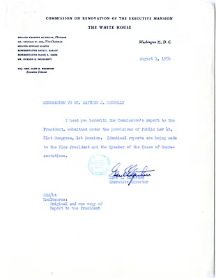 Memorandum from Major General Glen Edgerton to Matthew Connelly, with Attachment