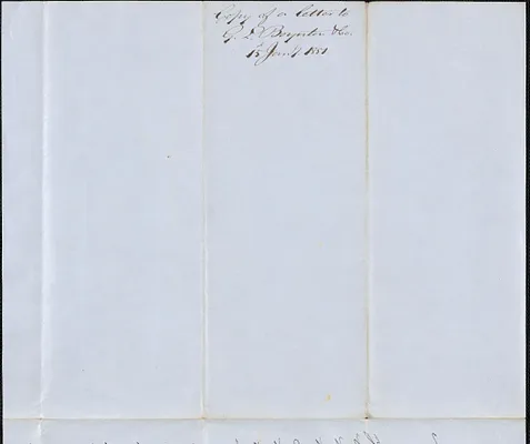Copy of a letter from George Coffin to G. L. Boynton, 15 January 1851