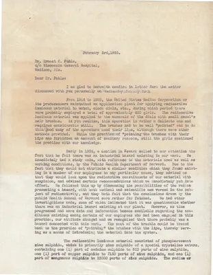 Letters Sent to Ernest C. Pohle [Ernst C. Pohle], February 3, 1930