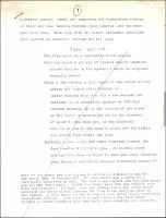 Correspondence: Annotated notes from unknown film production outline.