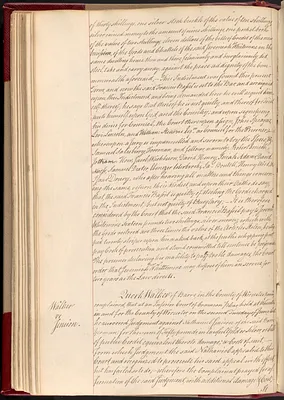 Walker v. Jennison, Supreme Judicial Court Record Book