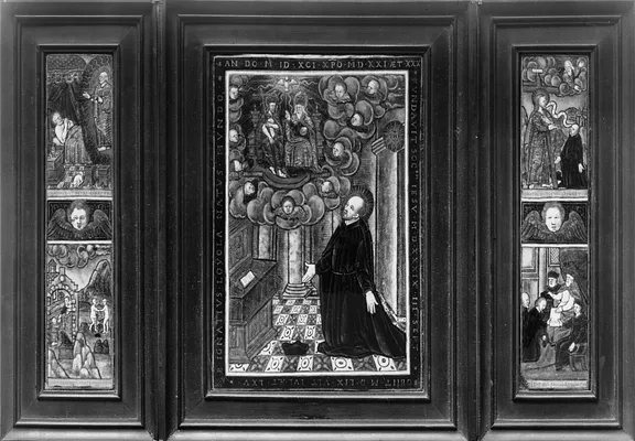 Triptych with the Life of St. Ignatious of Loyola