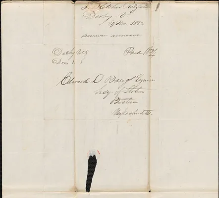 Fletcher Redfield to Edward Bangs, 29 November 1832