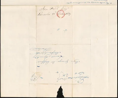 Ira Fish to George Coffin, 28 December 1839