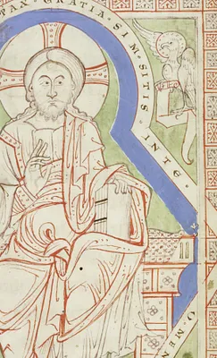 Leaf from the Melk Missal: Christ in Majesty