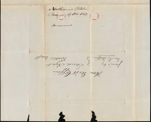 Nathaniel Blake to George Coffin, 27 October 1847