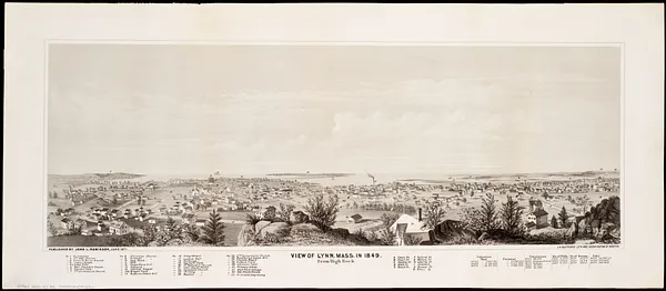 View of Lynn, Mass. in 1849