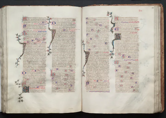 The Gotha Missal:  Fol. 105r, Text