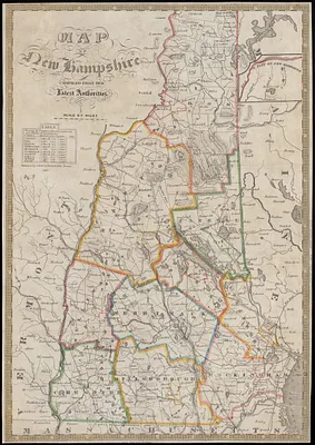 Map of New Hampshire