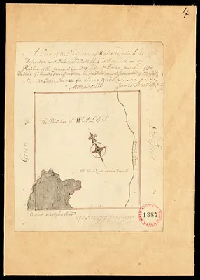 Plan of Wales surveyed by James Shurtleff, dated 1794.