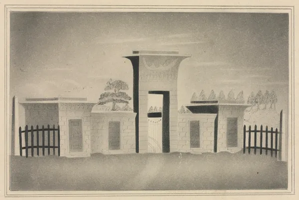 The Gateway of Mount Auburn, near Boston
