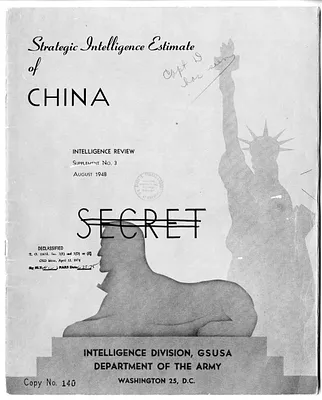 Report, Strategic Intelligence Estimate of China, Intelligence Review, Supplement Number 3