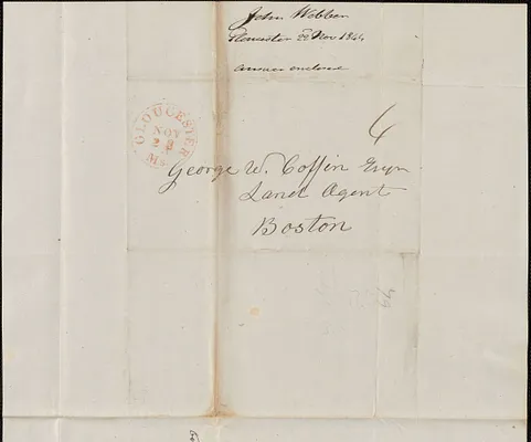 John Webber to George Coffin, 22 November 1844