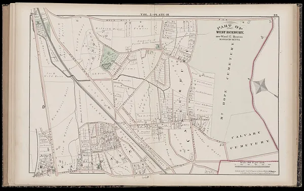 Atlas of the county of Suffolk, Massachusetts : vol. 5th, West Roxbury, now ward 17, Boston : from actual survey & official records