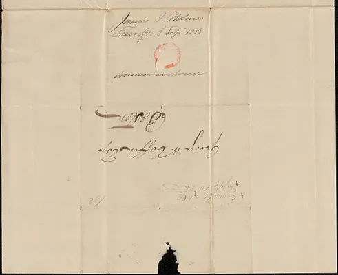 James J. Holmes to George Coffin, 8 September 1838