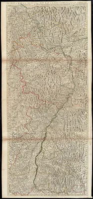 The seat of war on the Rhine being a new map of the course of that river from Basil to Bonn with the adjacent countries