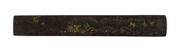 Kozuka with a Mountain Landscape