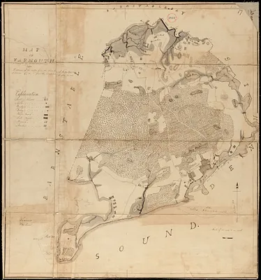 Plan of Yarmouth made by Benjamin Matthews, Jr., dated 1830
